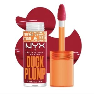 NYX Duck Plump Lip Gloss in Bold Red and Orange  ,, Not Opened